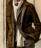 Malcolm - Klassische Herren-Wildlederjacke Mit Knopfverschluss