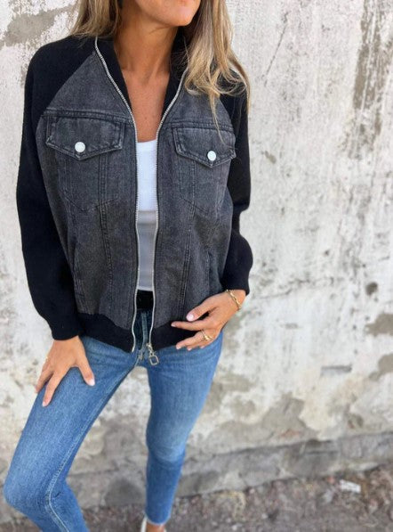 Zelda - Moderne Jacke Mit Denim