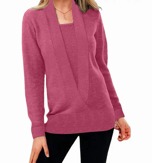 Maleah – Einzigartige Strickpullover mit V-Ausschnitt