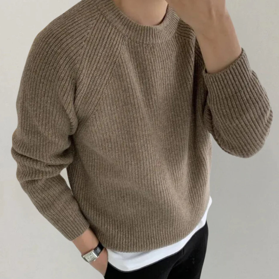 Winston - Bequemer strickpullover mit rundhalsausschnitt