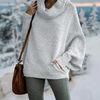 Nataly - Eleganter rollkragenpullover mit kragen