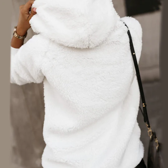 Estelle - Gemütlicher Plüsch Hoodie-Pullover