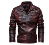 Jerome - Herren Lederjacke Mit Patches