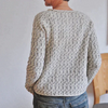 Erin - Eleganter grauer Strickpullover