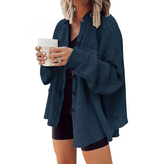 Bailee - Cordjacke mit unregelmäßiger Kapuze