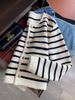 Maren - Pullover mit offenem Ausschnitt und Streifen