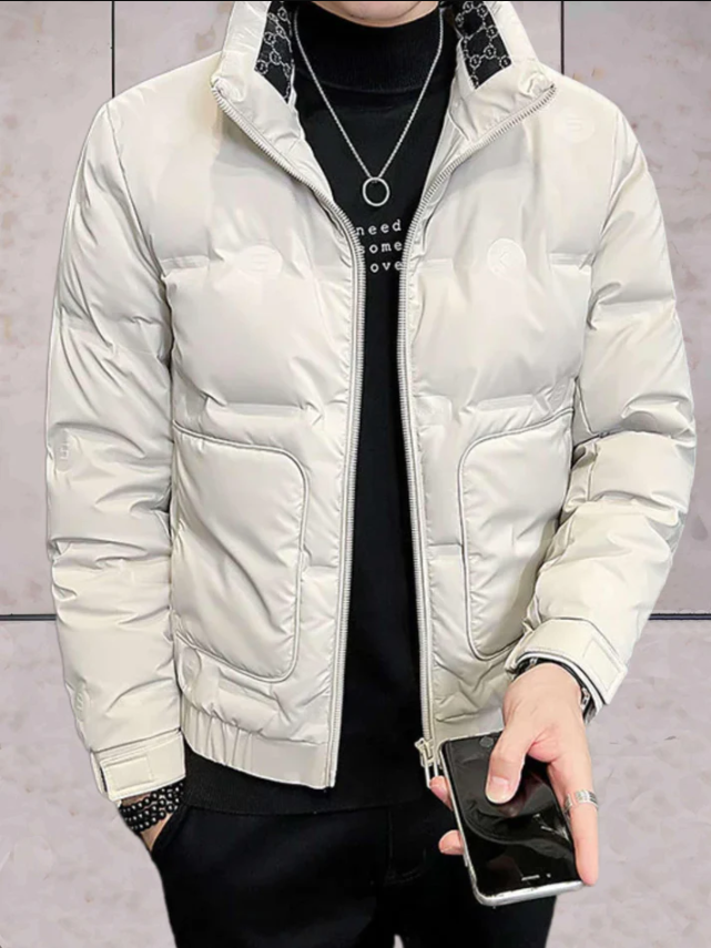 Casper - Wattierte jacke mit hohem kragen