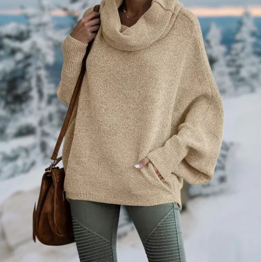 Nataly - Eleganter rollkragenpullover mit kragen