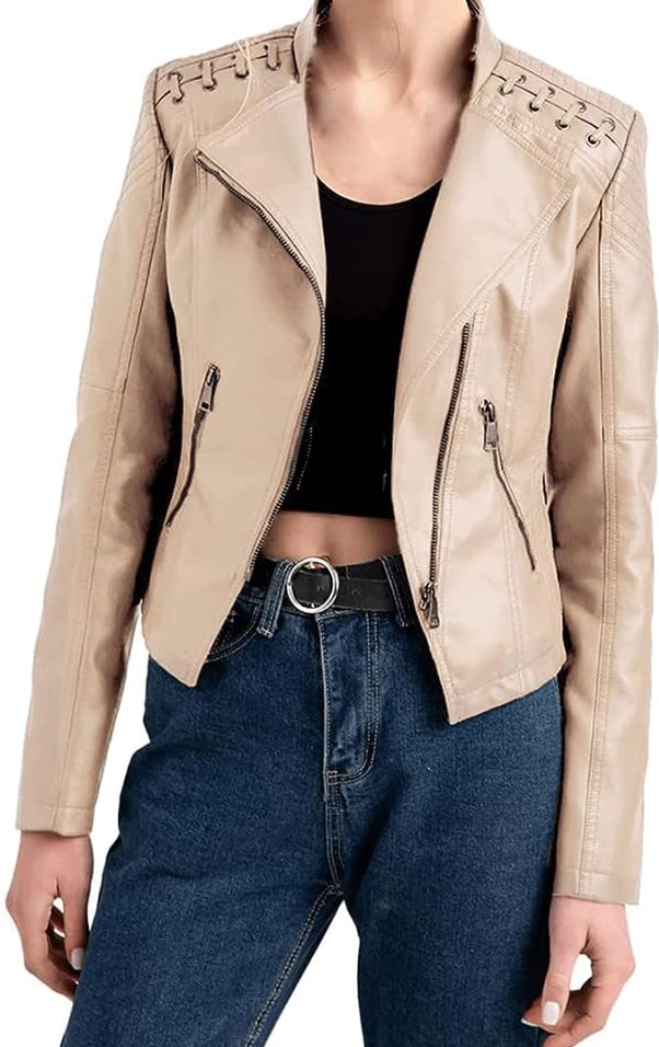 Odette - stylische Lederjacke