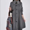 Nylah - Wintermantel mit knopfverschluss und rollkragenpullover