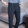 Herren Hochtaillierte Anzughose - Viskose-Spandex-Mix