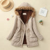 Geraldine - Warm gefütterte winterjacke mit kapuze für damen