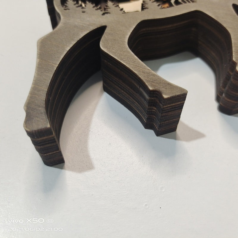 Fauna™ - 3D Kreatives Tierdekor aus Holz