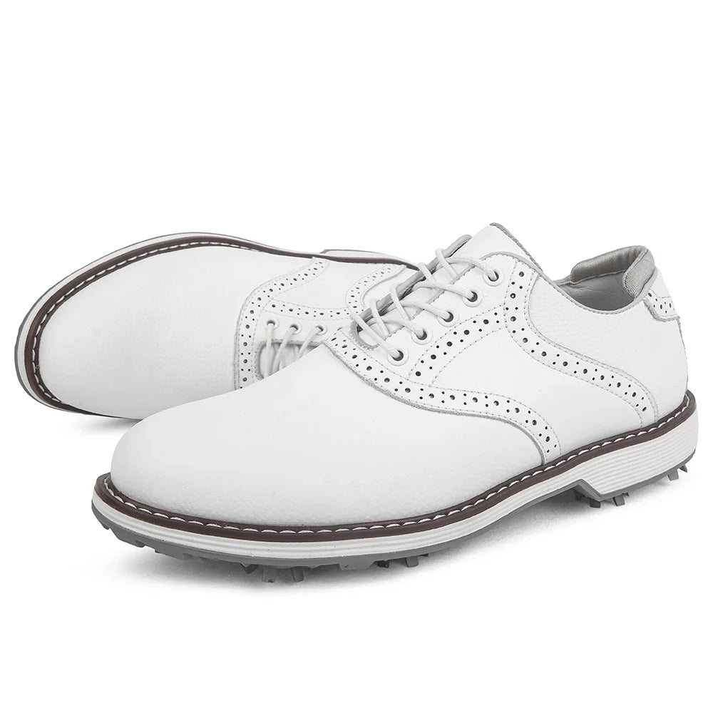 Wasserdichte Herren-Golfschuhe mit gepolsterter Innensohle und Spikes