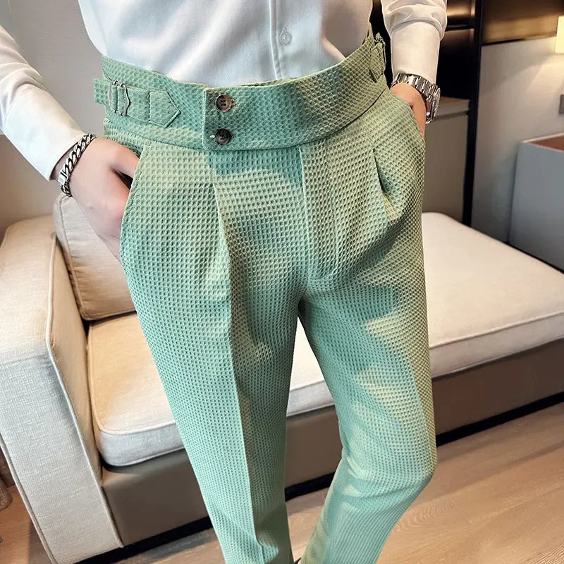 Herren Veneto-Hose - Baumwollmix mit verstellbarem Bund
