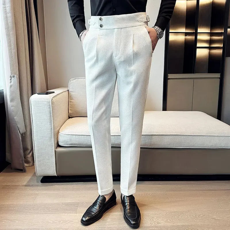 Herren Veneto-Hose - Baumwollmix mit verstellbarem Bund