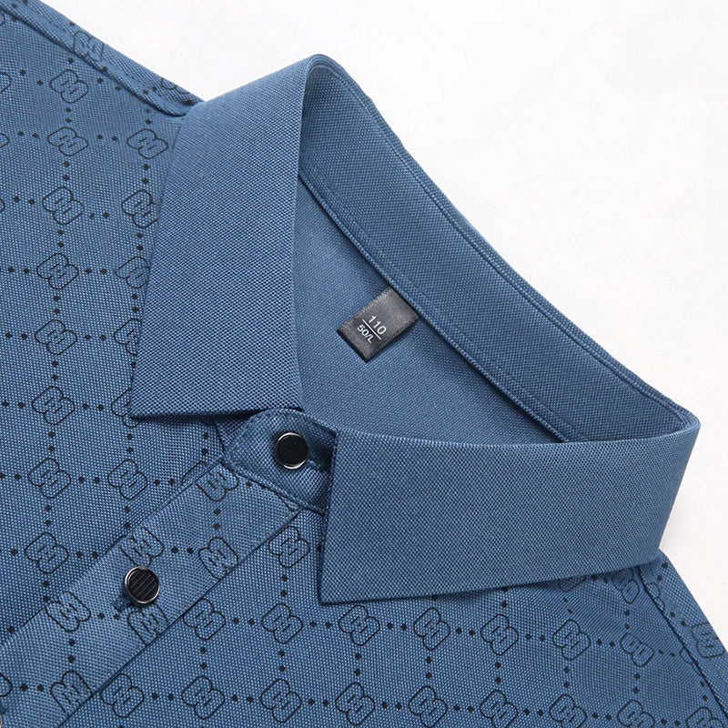 Herren-Kurzarm-Poloshirt mit Knopfkragen