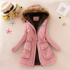 Geraldine - Warm gefütterte winterjacke mit kapuze für damen
