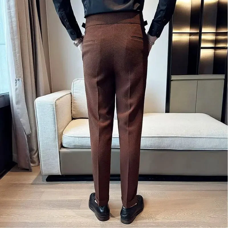 Herren Veneto-Hose - Baumwollmix mit verstellbarem Bund