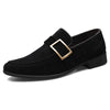 Herren Slipper aus Wildleder mit Metallschnalle - Bequeme Freizeitschuhe