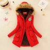 Geraldine - Warm gefütterte winterjacke mit kapuze für damen