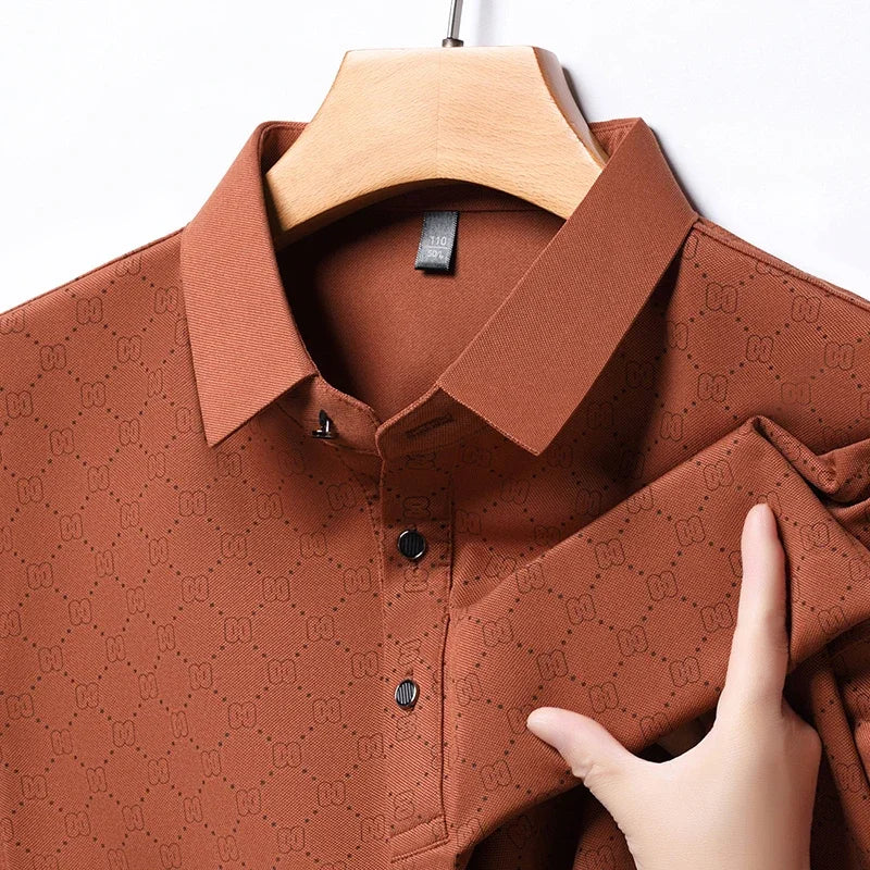 Herren-Kurzarm-Poloshirt mit Knopfkragen