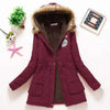 Geraldine - Warm gefütterte winterjacke mit kapuze für damen