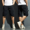 Herren-Cargoshorts mit Reißverschlusstaschen und Baumwollmischgewebe