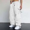 Herren Streetwear-Cargohose mit verstellbarem Bund und Beinabschlüssen