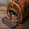 Reisetasche aus Leder - Stilvolles Handgepäck mit Schultergurt