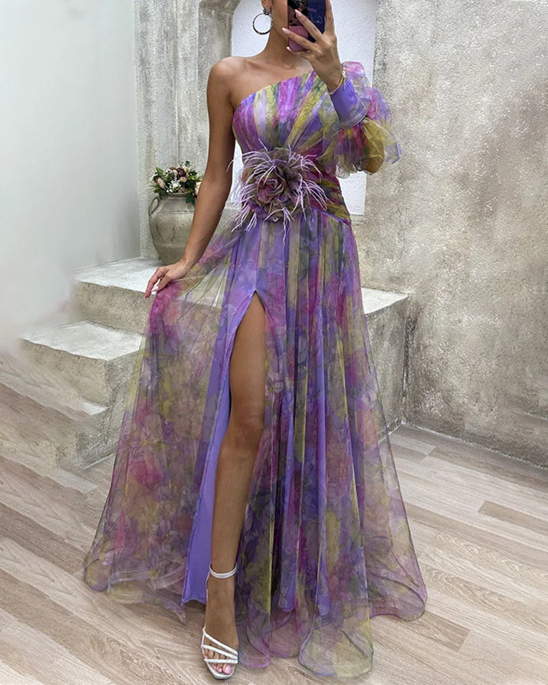 Sibylle- Elegantes schulterfreies Partykleid