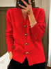 Strickjacke für Damen mit Herzknöpfen