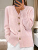 Strickjacke für Damen mit Herzknöpfen