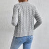 Lange Strickjacke für Damen mit Knöpfen