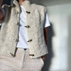 Strickjacke für Damen mit Stehkragen