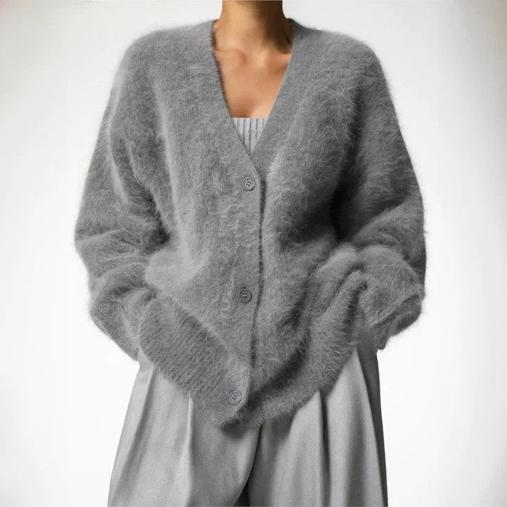 Langärmlige Strickjacke für Damen