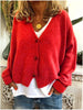 Strickjacke mit V-Ausschnitt für Damen