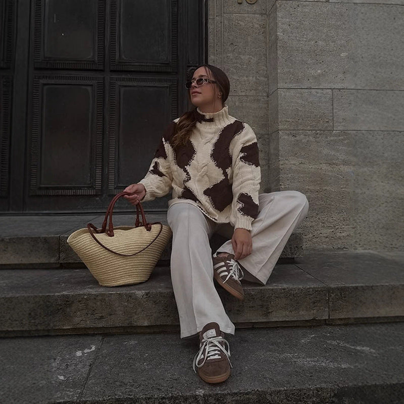 Strickpullover für Damen aus umweltfreundlichen Fasern