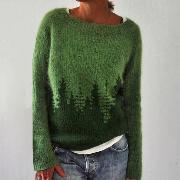 Strickpullover für Damen mit Retro-Look