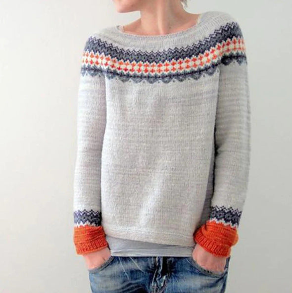 Strickpullover für Damen mit Retro-Look