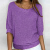 Strickpullover mit 3/4-Ärmeln für Damen