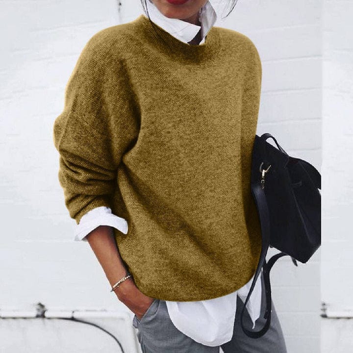 Damen Strickpullover mit langen Ärmeln