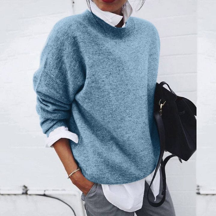 Damen Strickpullover mit langen Ärmeln