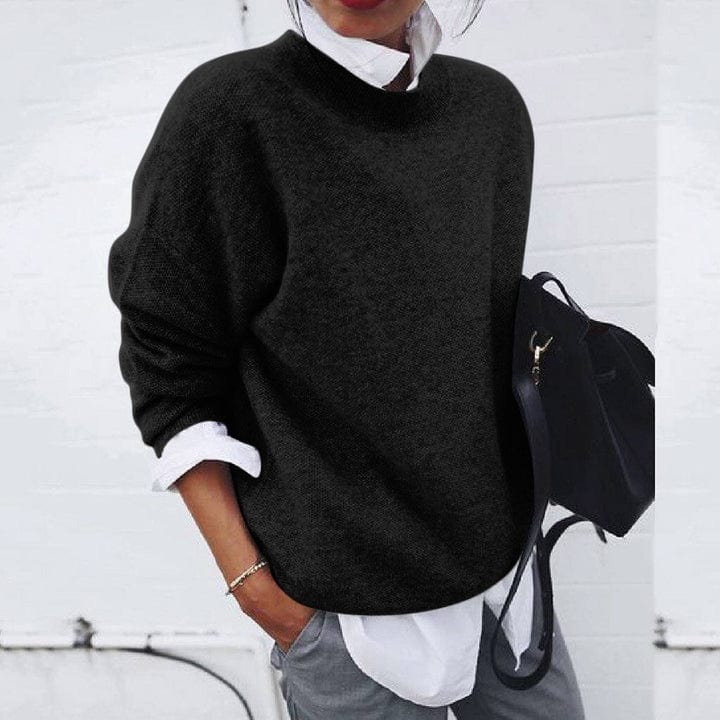 Damen Strickpullover mit langen Ärmeln