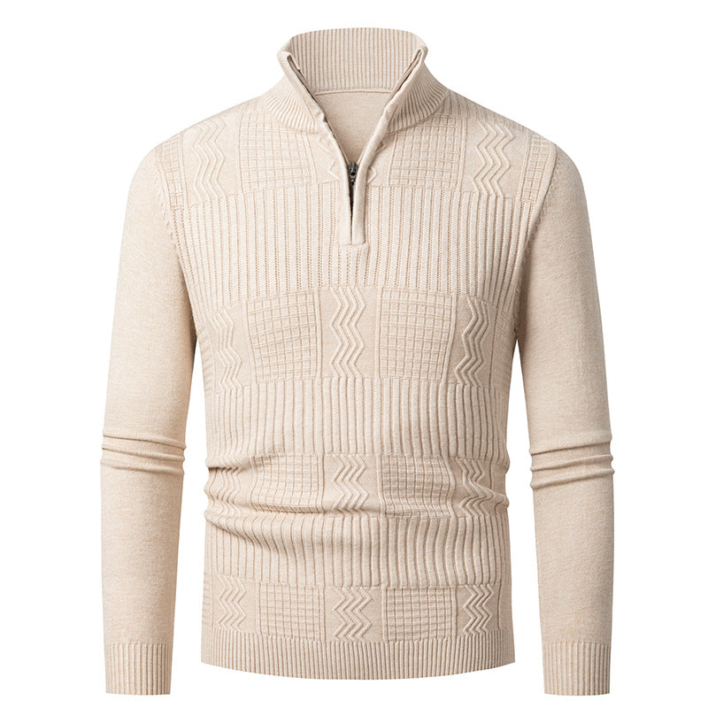 Herren Strickpullover mit Reißverschluss – Perfekt für jedes Outfit