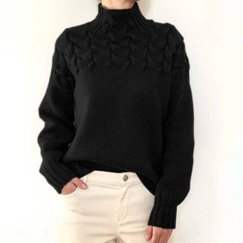 Strickpullover mit Rollkragen für Damen
