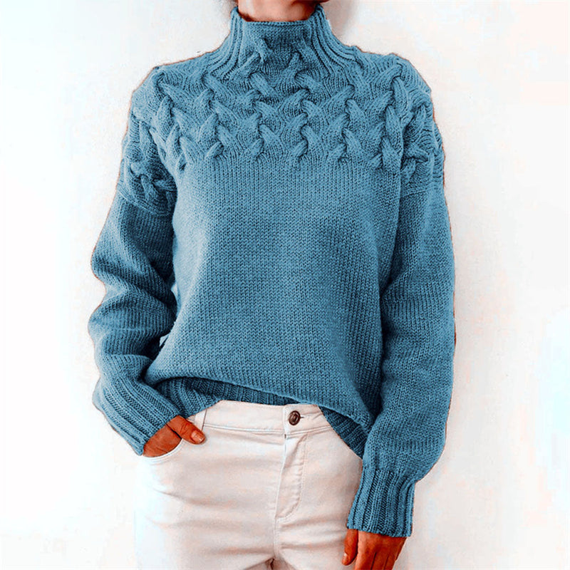 Strickpullover mit Rollkragen für Damen
