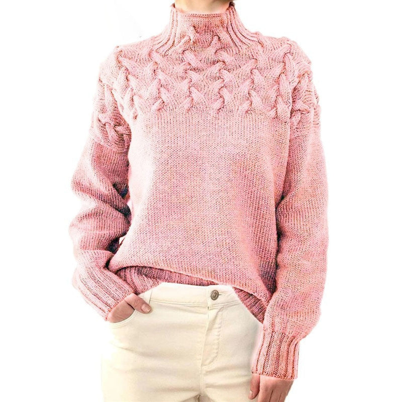 Strickpullover mit Rollkragen für Damen