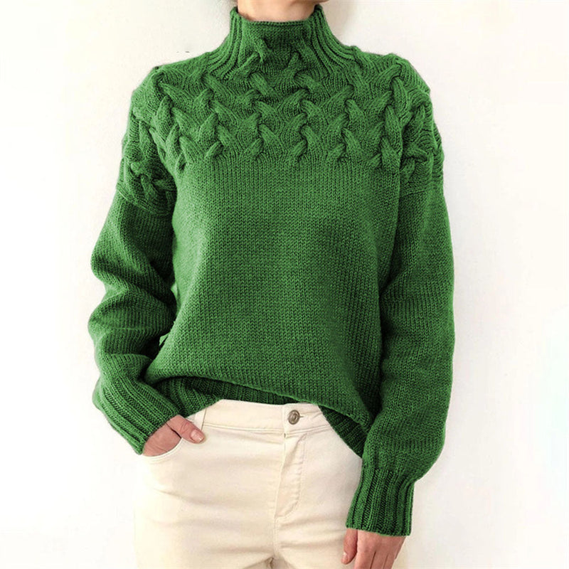 Strickpullover mit Rollkragen für Damen