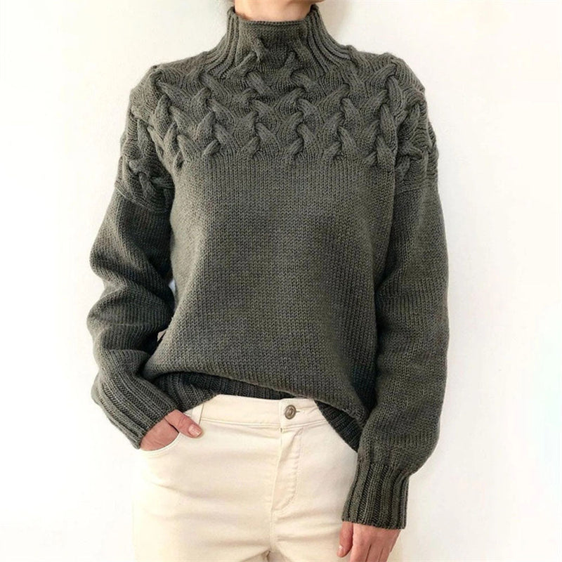 Strickpullover mit Rollkragen für Damen